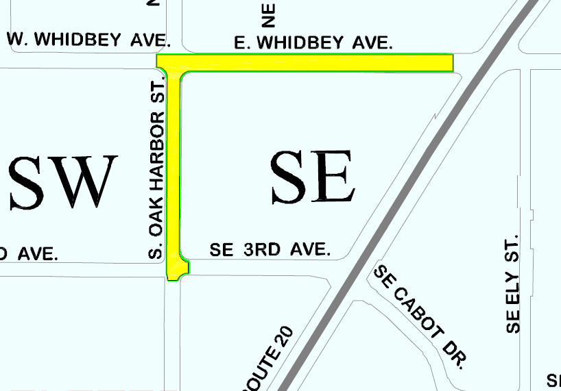 Map of striping work zone areas for October 3, 2022