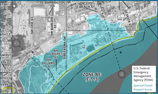 FEMA Special Flood Areas Map