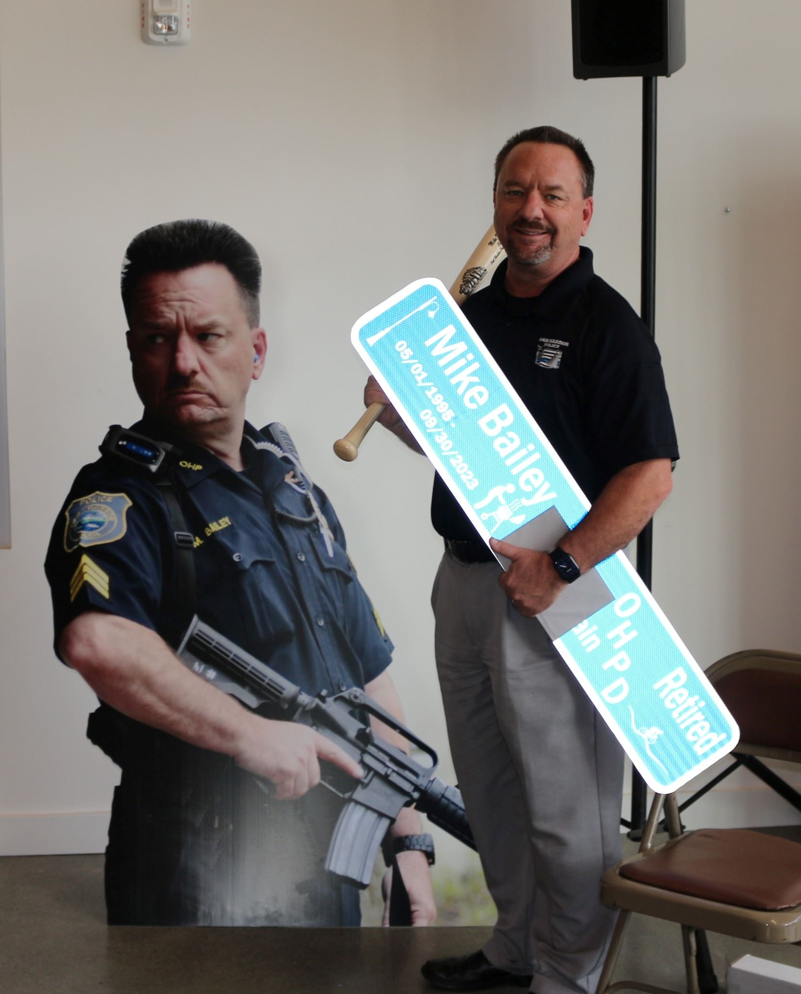 Mike Bailey at Retirement Celebration