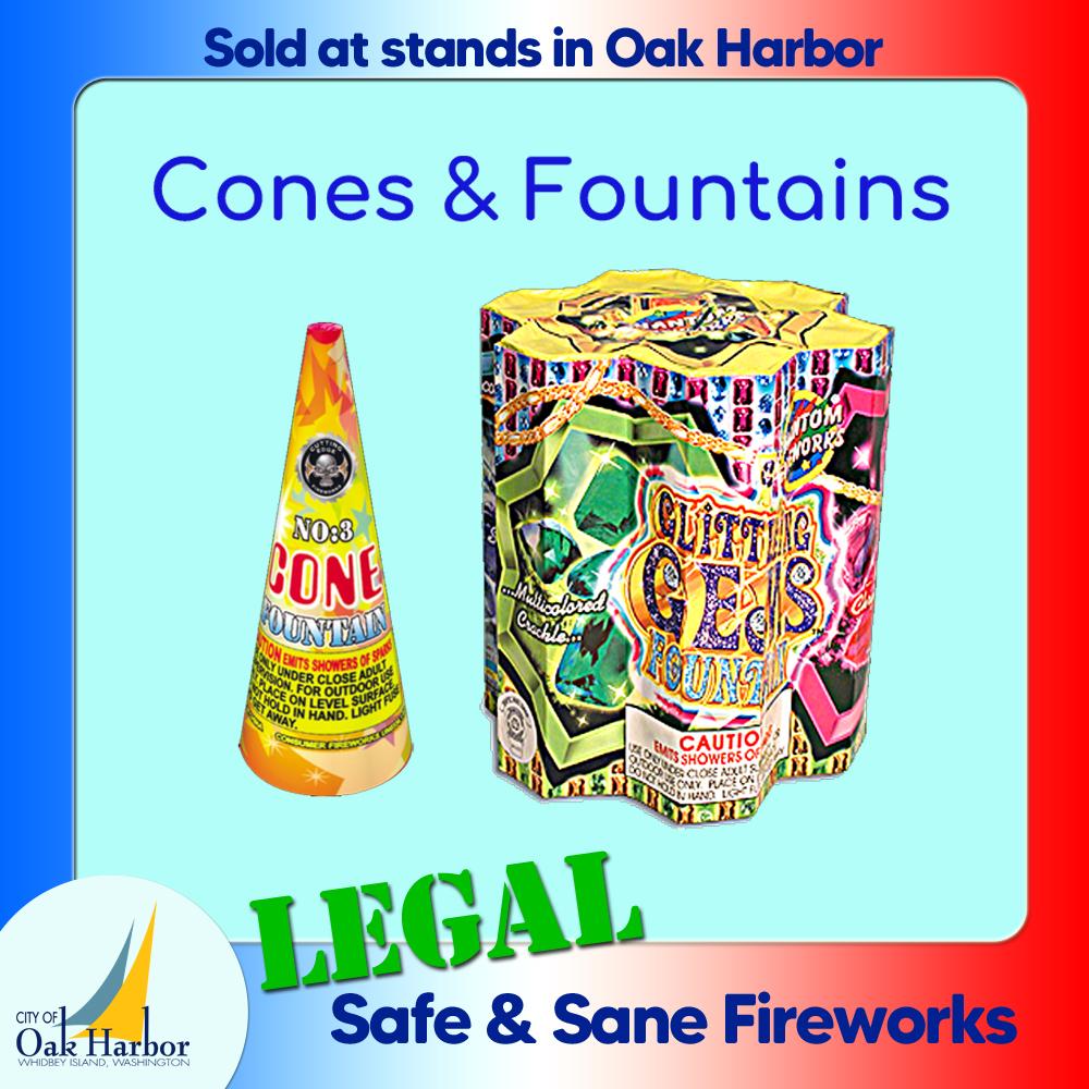 Cones and Fountains Are Legal in Oak Harbor
