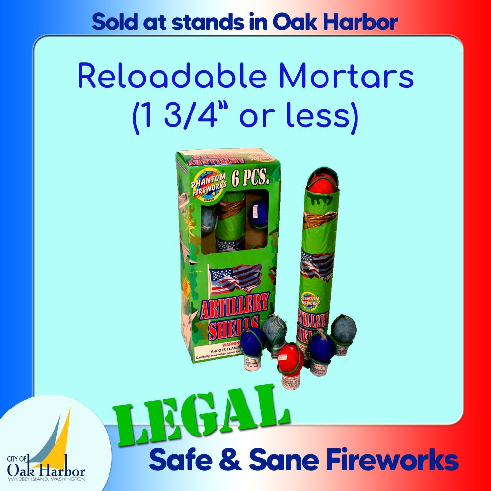 Reloadable Motors 1 and Three Quarters Inch or Less Are Legal in Oak Harbor
