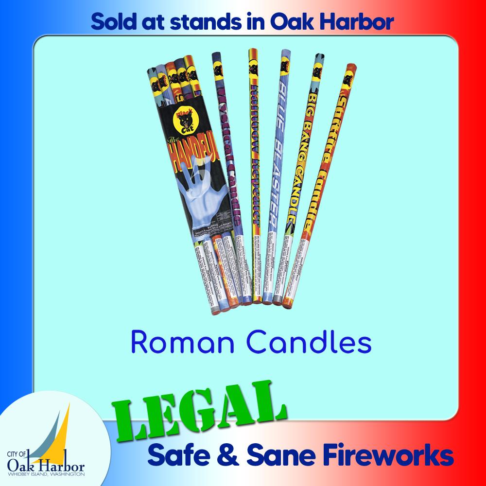 Roman Candles Are Legal in Oak Harbor