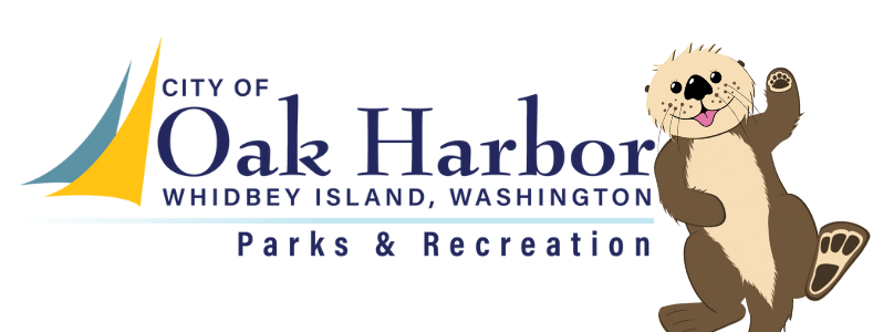 Parks and Recreation Logo Horizontal with Ollie the Otter