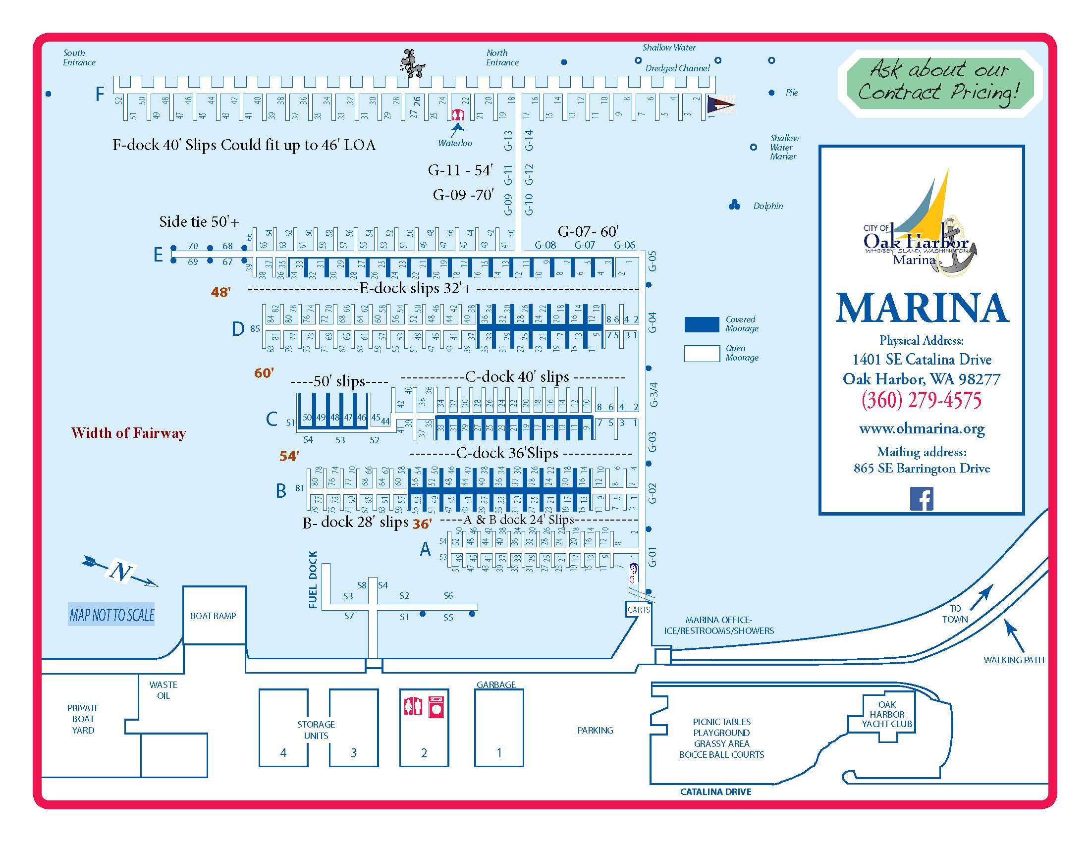 OH Marina Map updated 2.2026 slip Size update