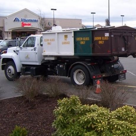 Removing the Glass Containers in the Albertsons Parking Lot