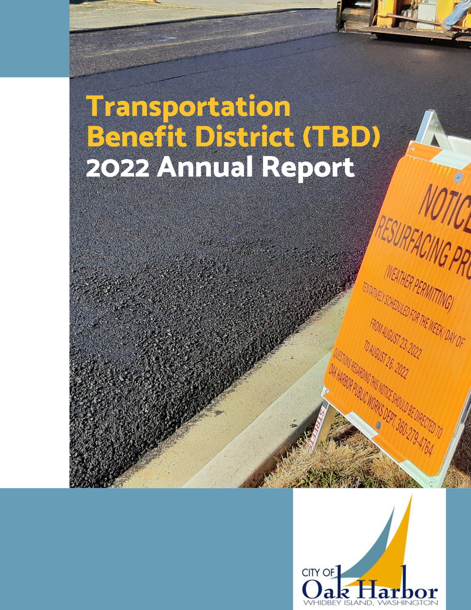 2022 Annual Transportation Benefit District Report Cover Image