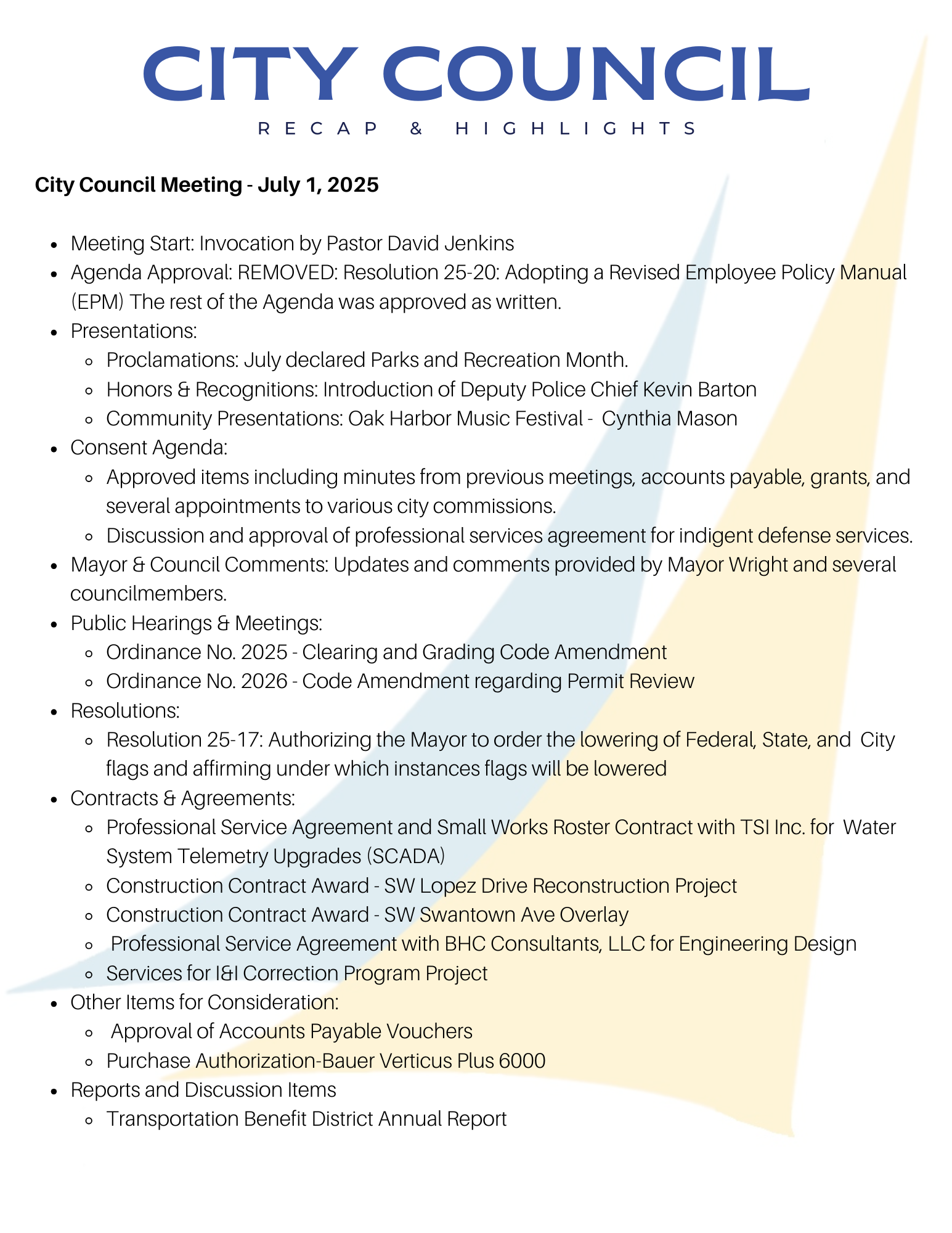 City Council Recap 1